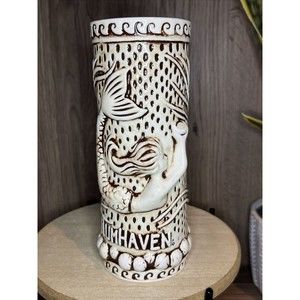 Collectible TikiRob RumHaven White Mermaid Siren Tiki Mug Highly Detailed